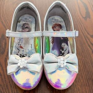 Silver Holographic Kids Dress Shoes
